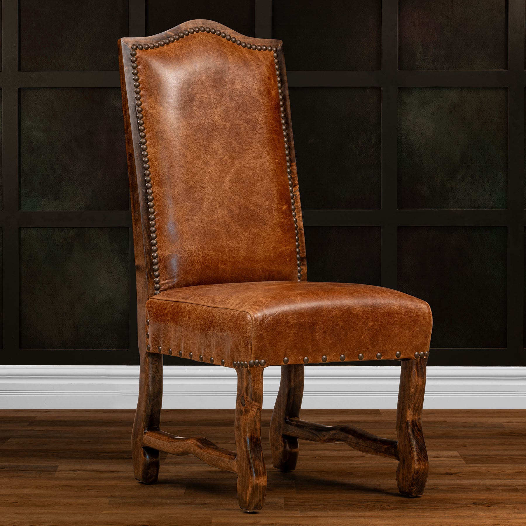 Dawson Leather Dining Chair Texas Leather Western Collection
