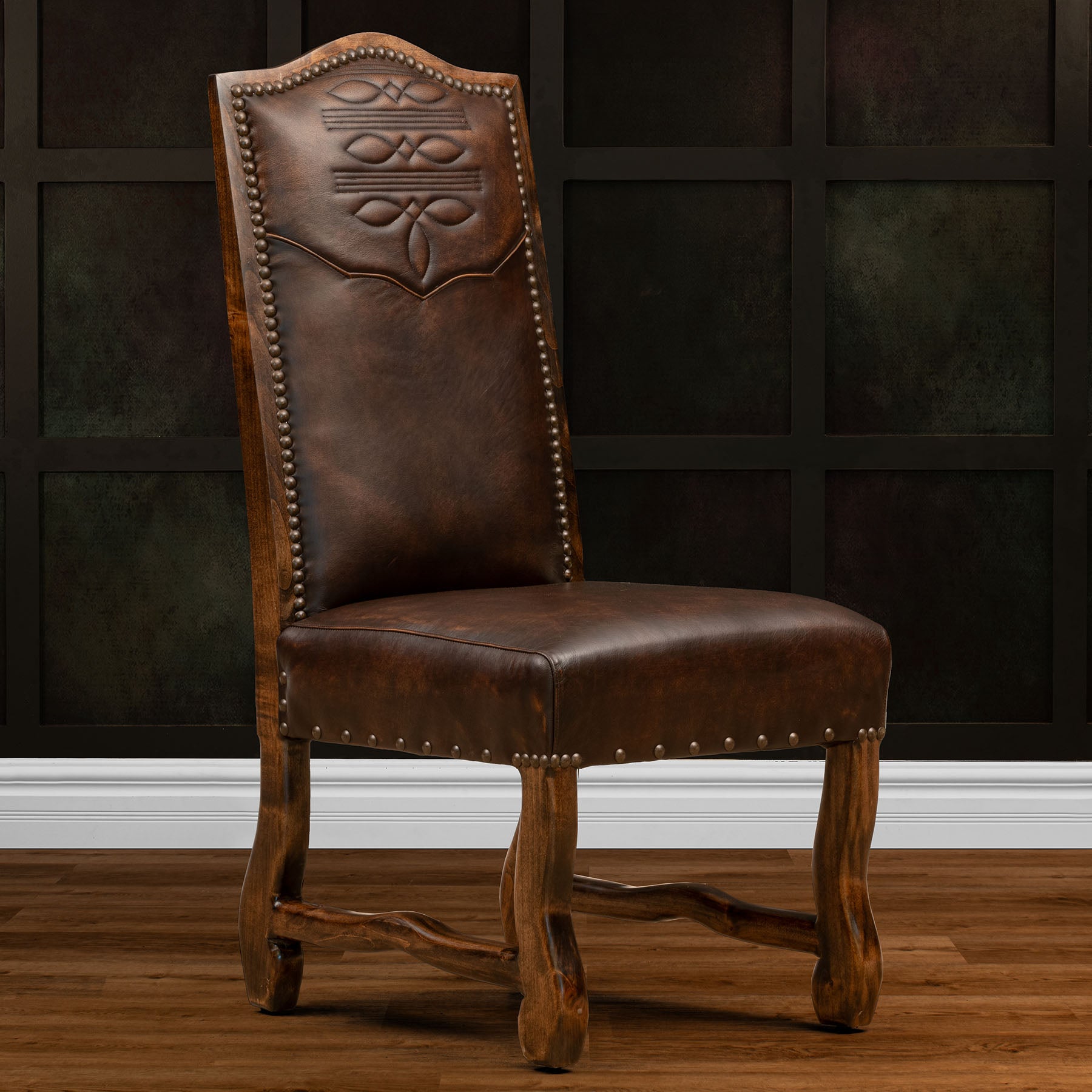 Markham Leather Dining Chair – Texas Leather Western Collection