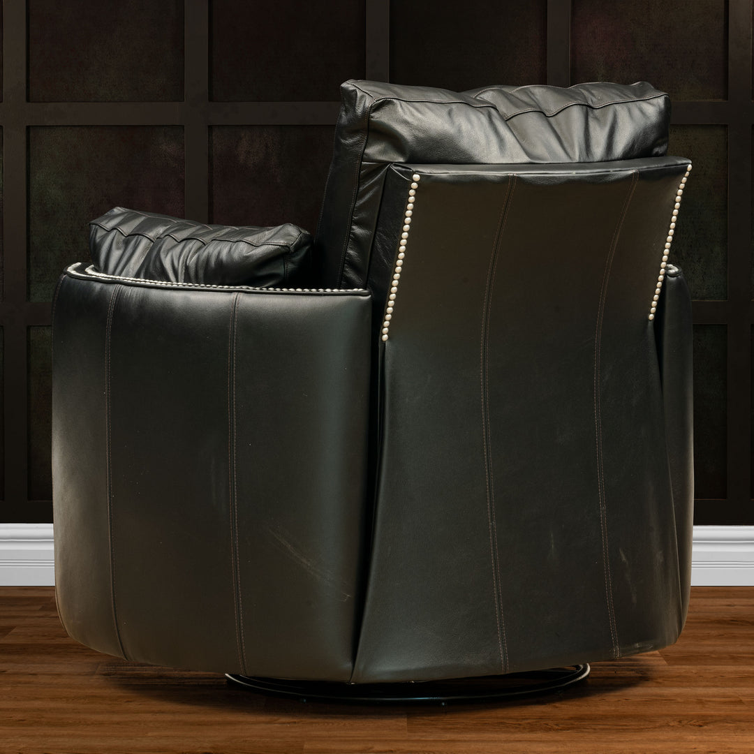 Alvin Snug Leather Swivel Recliner
