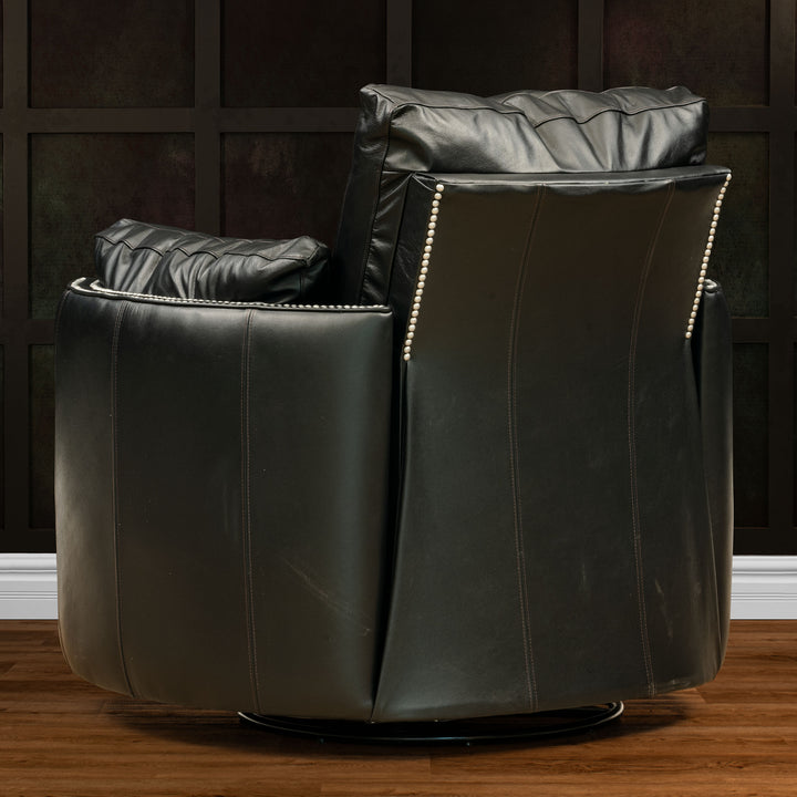 Alvin Snug Leather Swivel Recliner