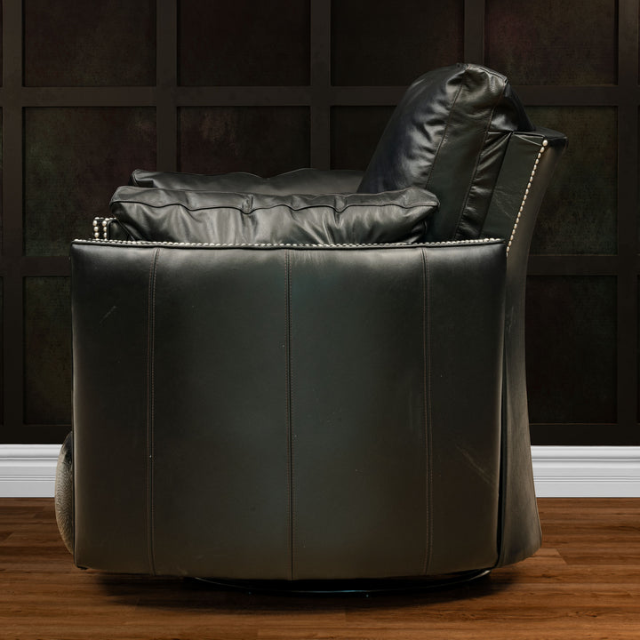Alvin Snug Leather Swivel Recliner