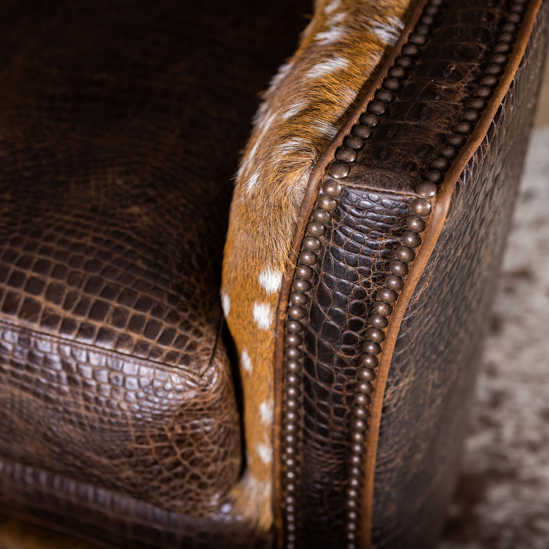 Belt Croc Swivel Chair