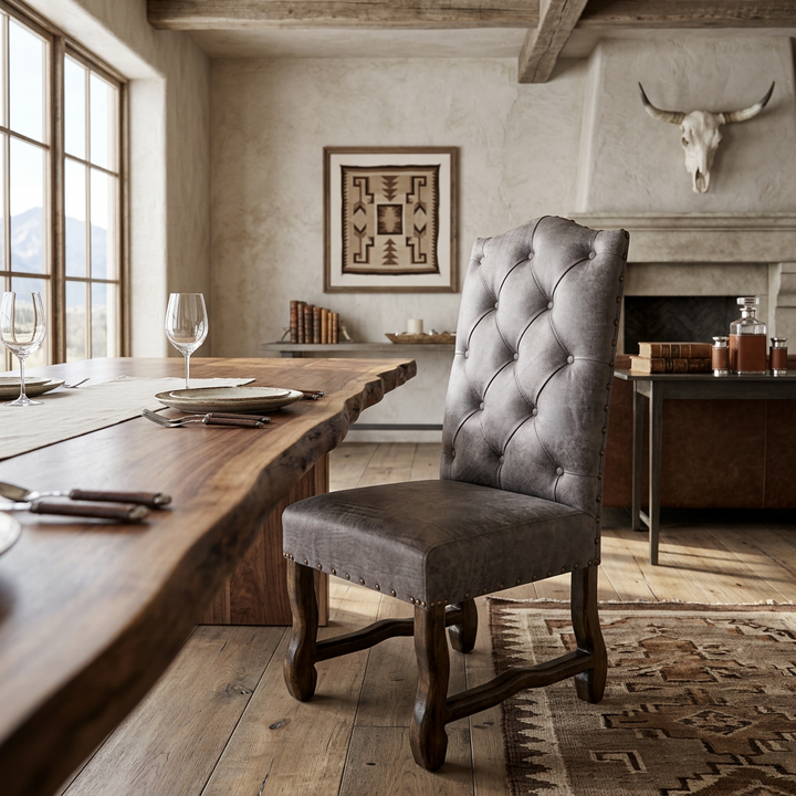 Bisbee Tufted Leather Dining Chair