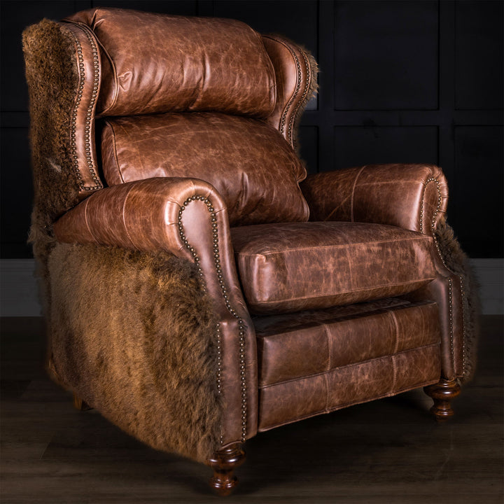 Bison Luxe Leather Recliner