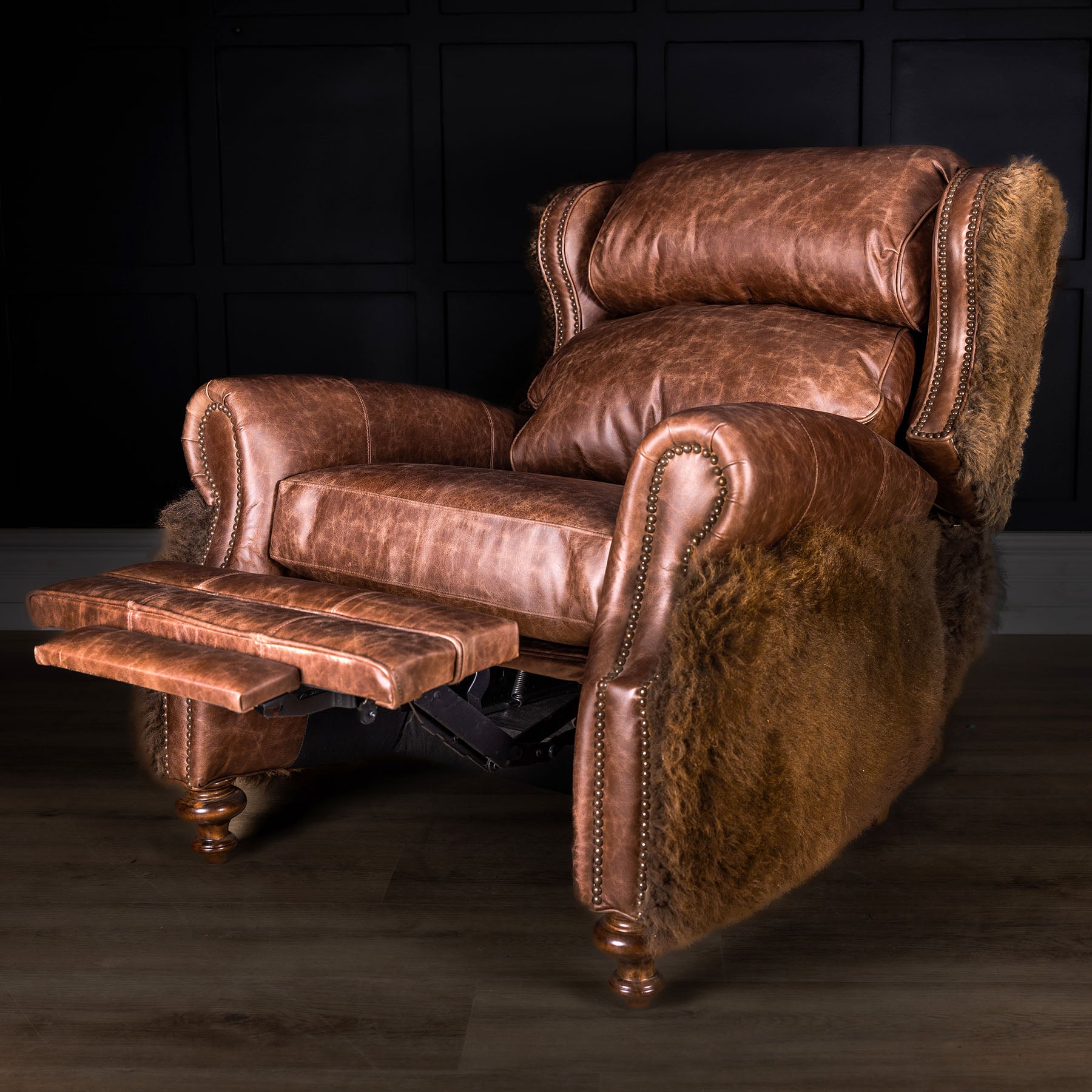 Bison Luxe Leather Recliner – Texas Leather Western Collection