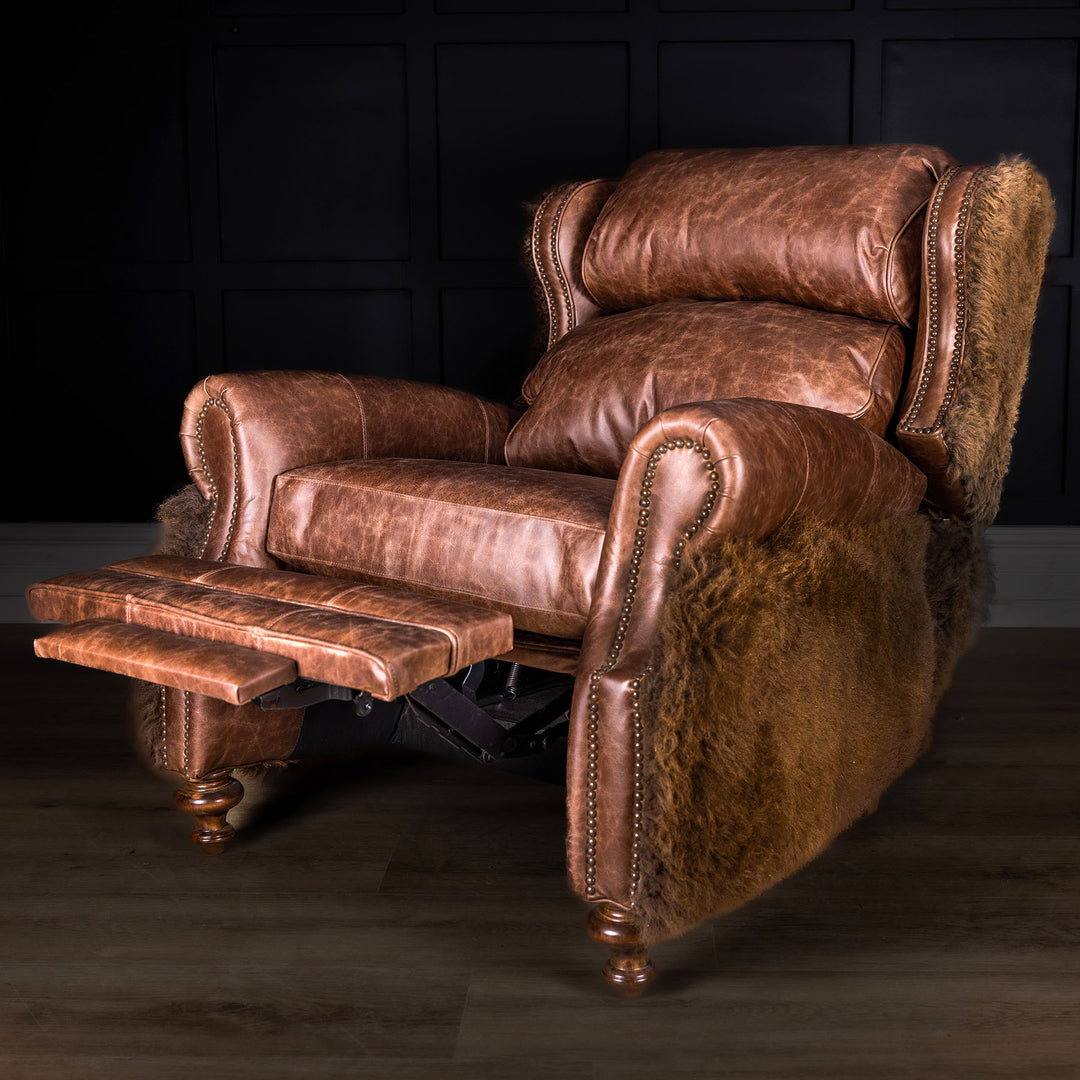 Bison Luxe Leather Recliner