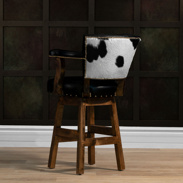 Blackstone Tufted Leather Barstool