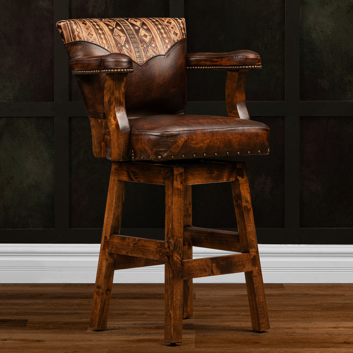 Boyd Leather Barstool