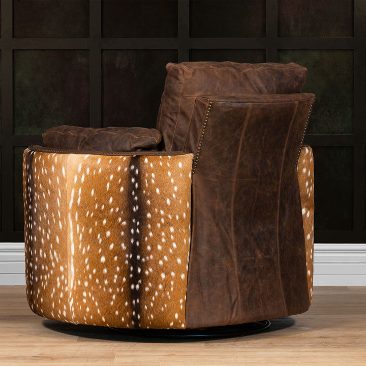 Briar Snug Leather Swivel Recliner