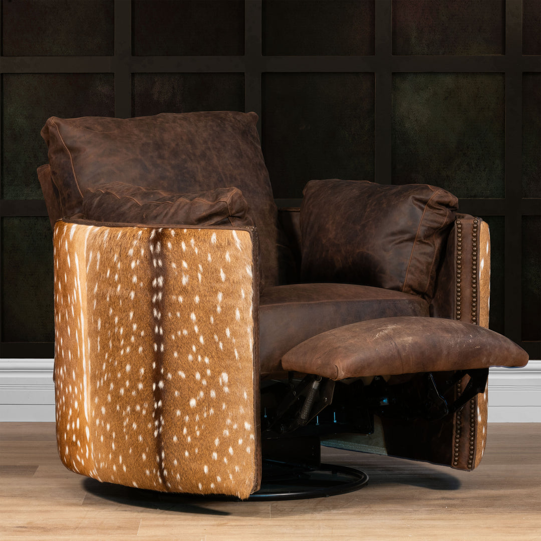 Briar Snug Leather Swivel Recliner
