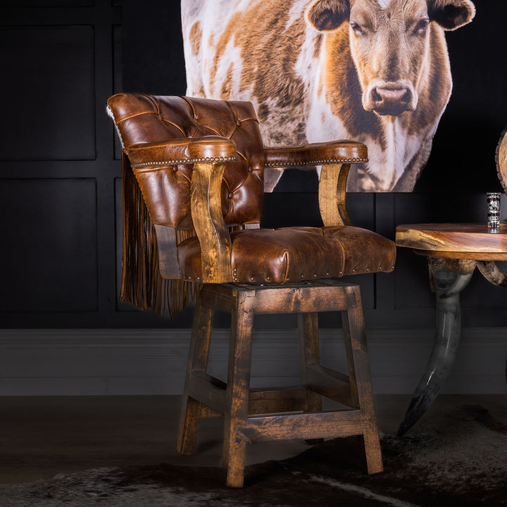 Burlington Leather Barstool