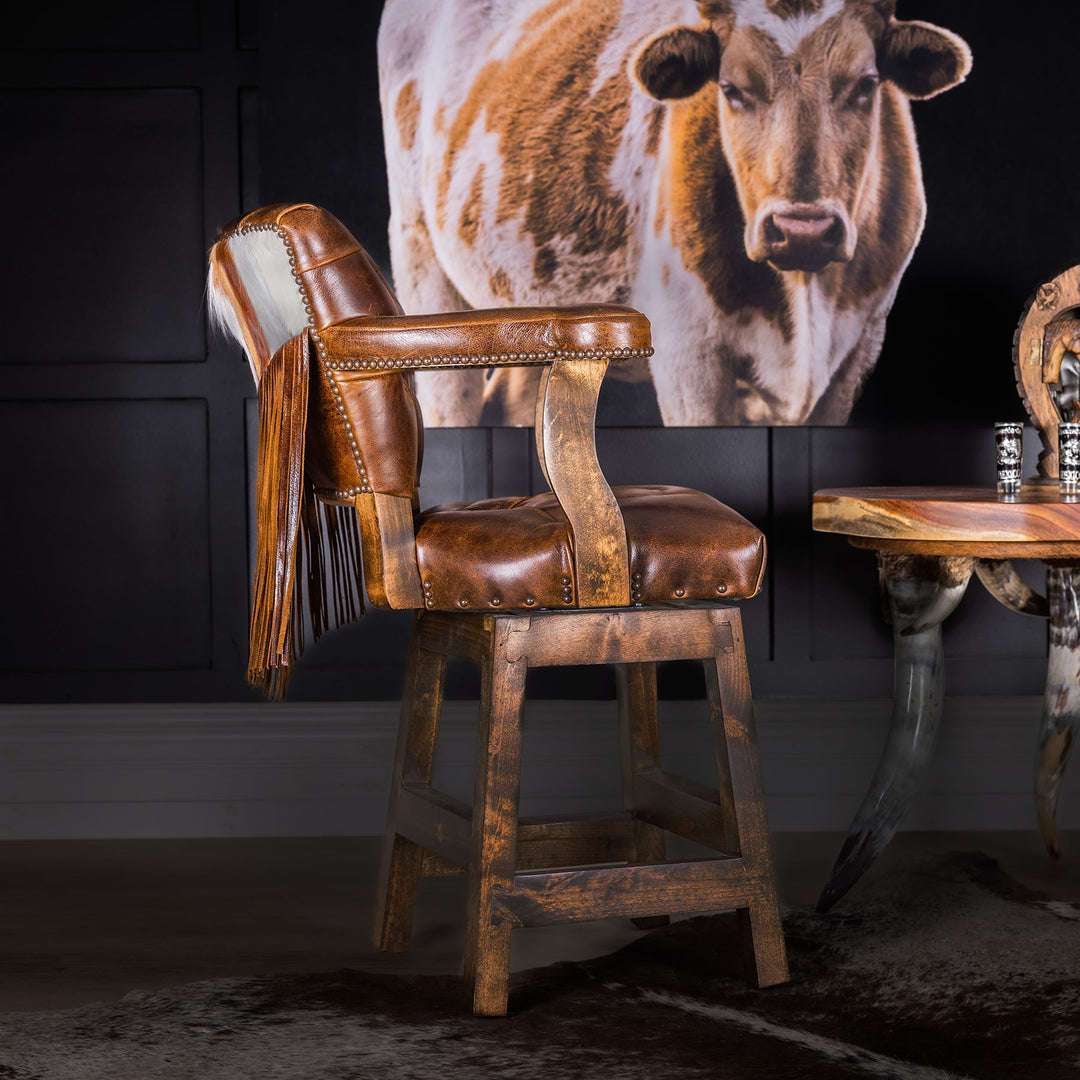 Burlington Leather Barstool