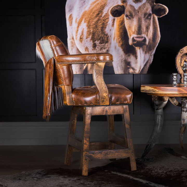 Burlington Leather Barstool