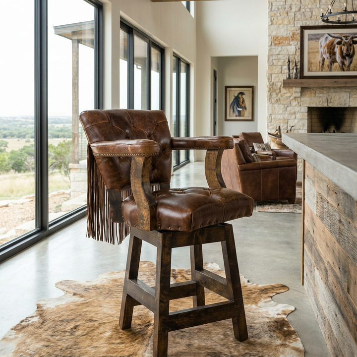 Burlington Leather Barstool