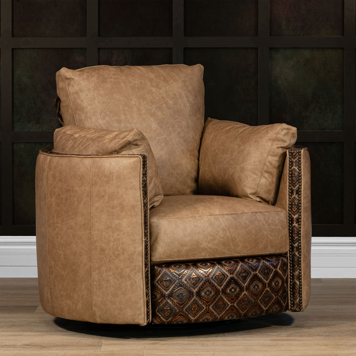 Cameron Snug Leather Swivel Recliner