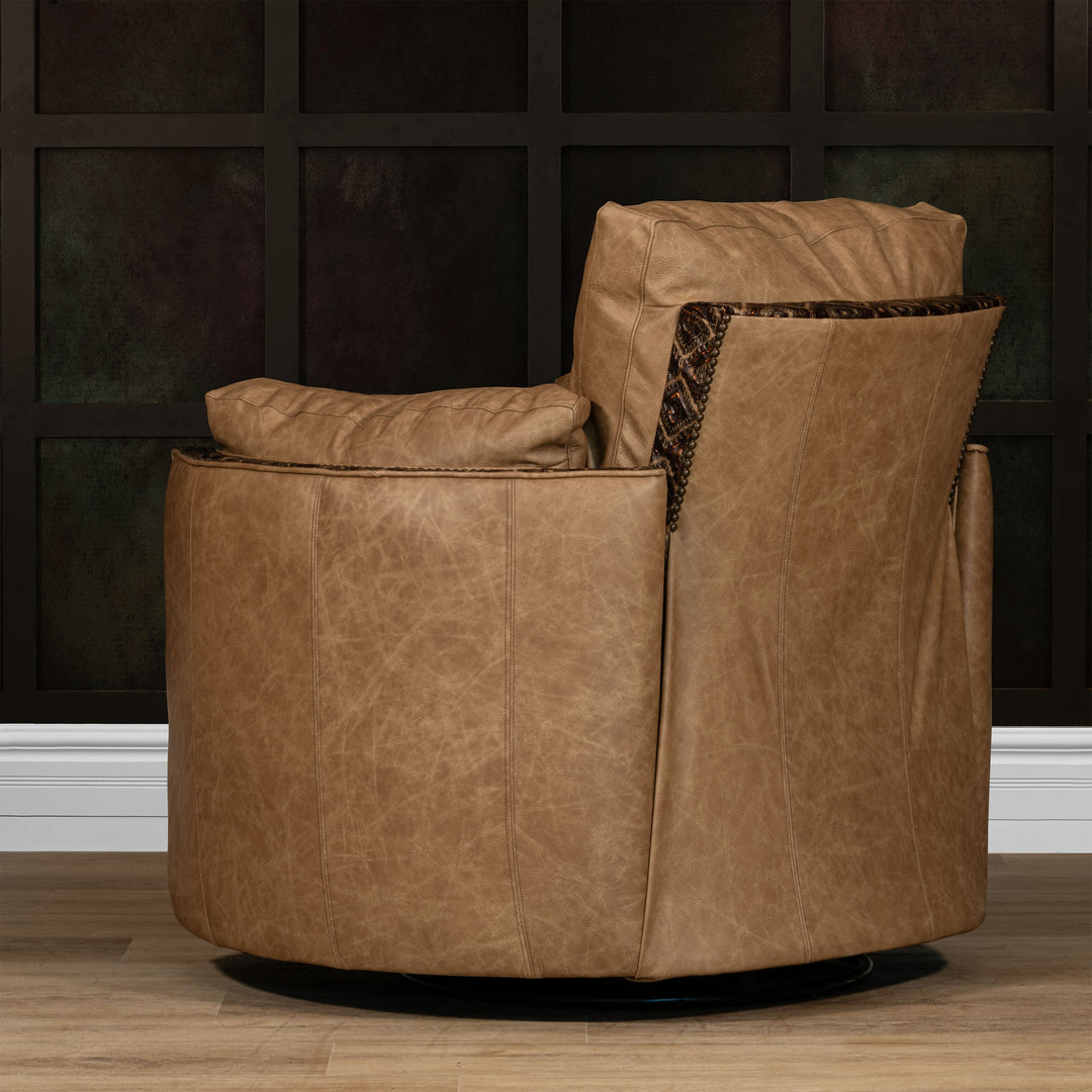 Cameron Snug Leather Swivel Recliner