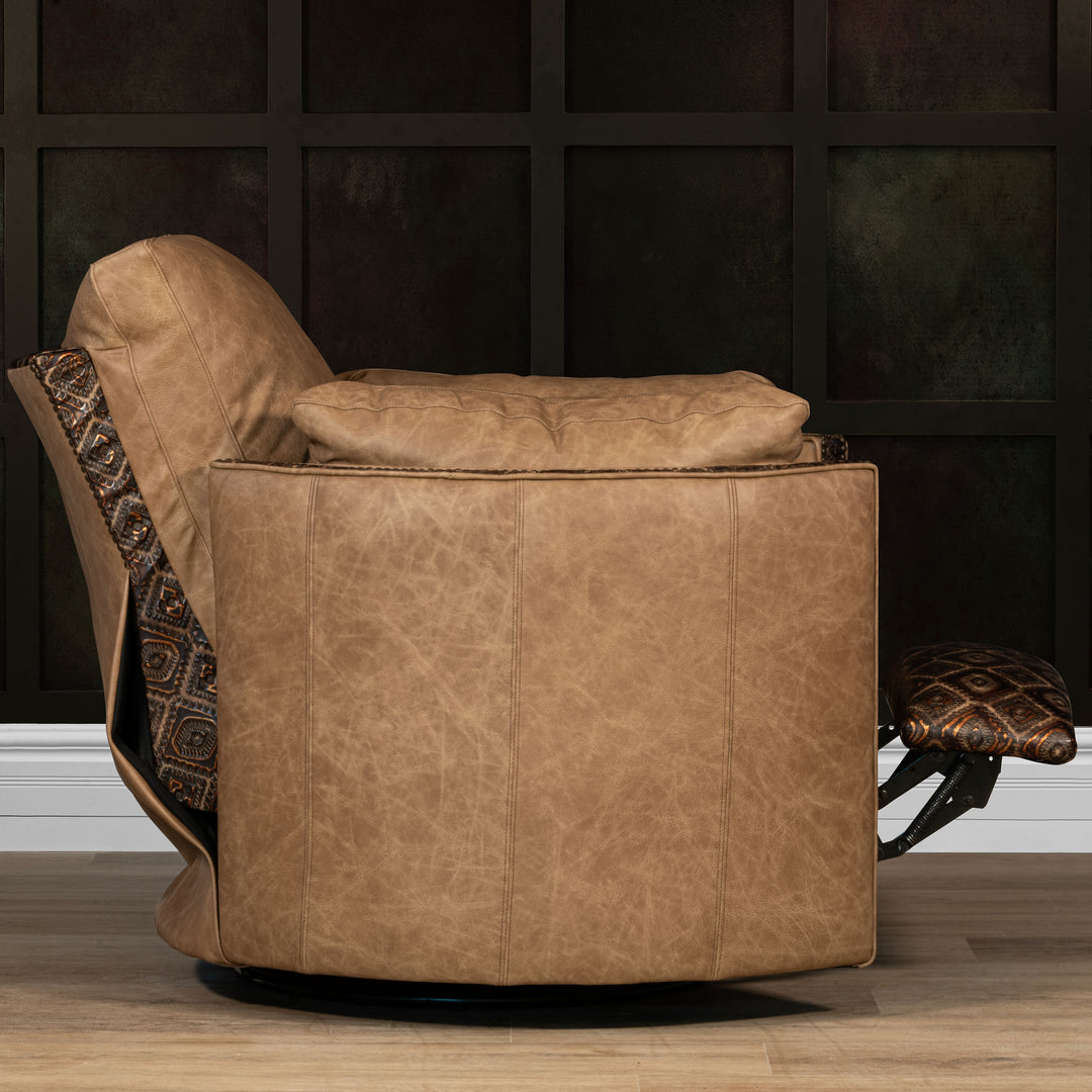 Cameron Snug Leather Swivel Recliner