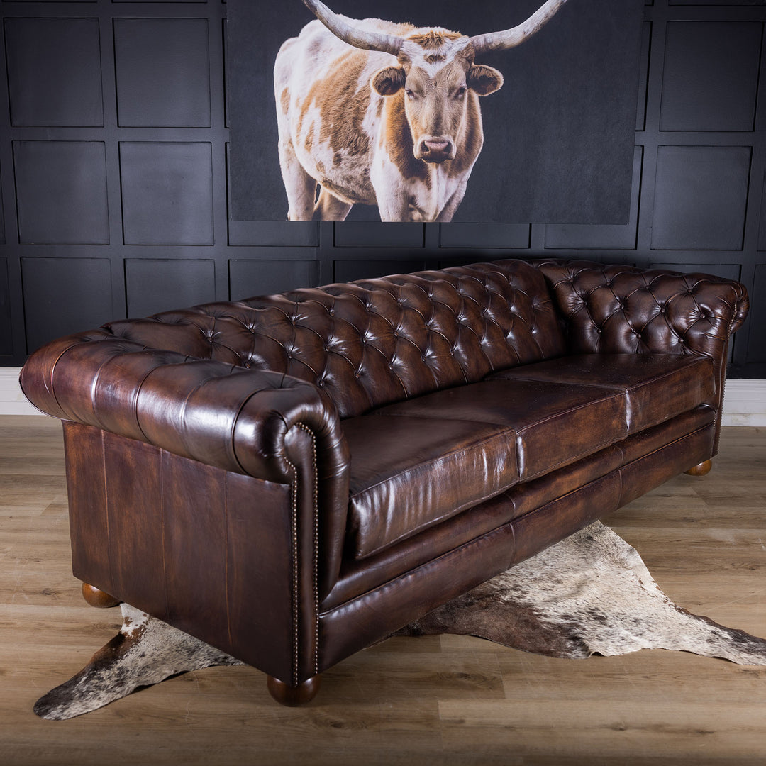 Chesterfield Leather Sofa