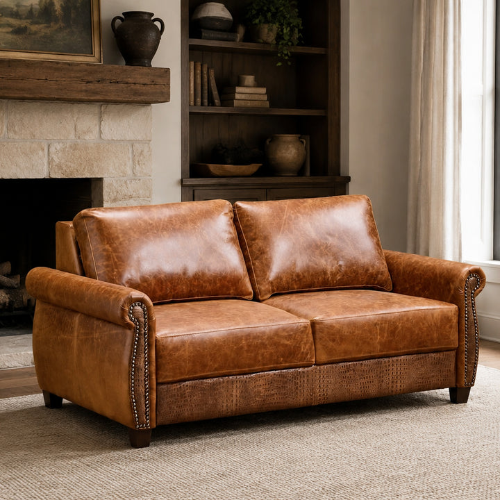 Chilton Queen Leather Sleeper Sofa