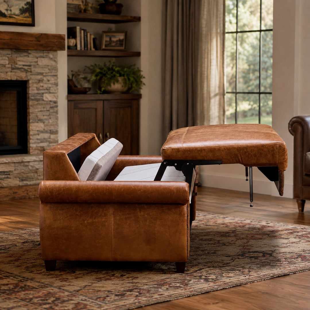 Chilton Queen Leather Sleeper Sofa