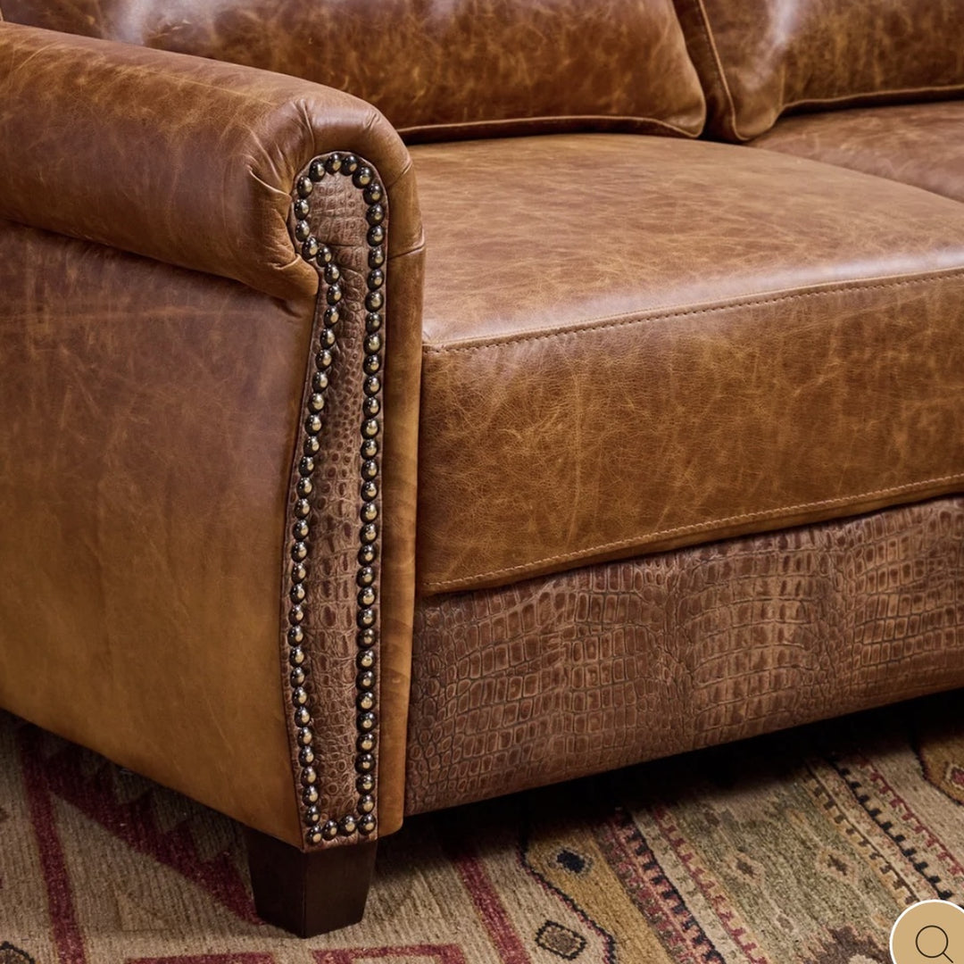 Chilton Queen Leather Sleeper Sofa