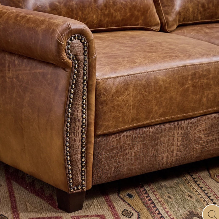 Chilton Queen Leather Sleeper Sofa