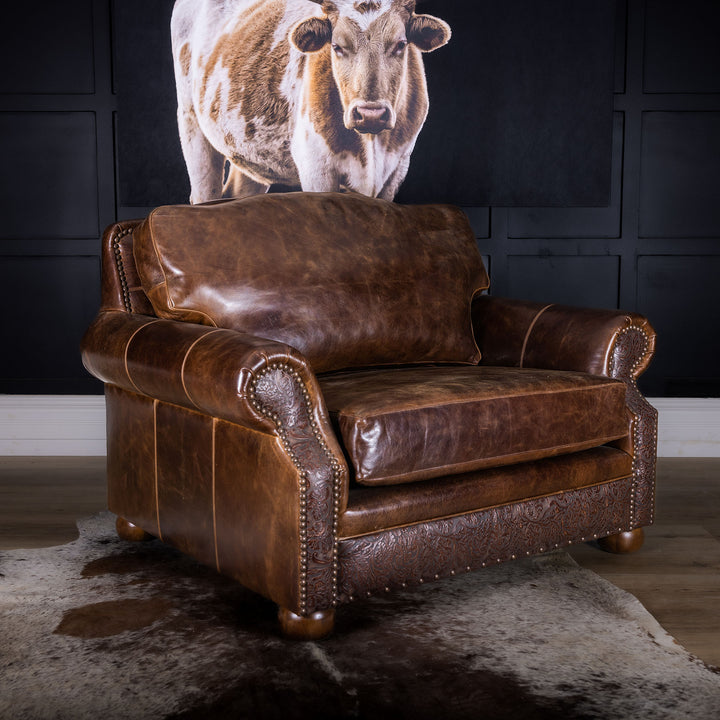 Chisum Leather Chair and Half