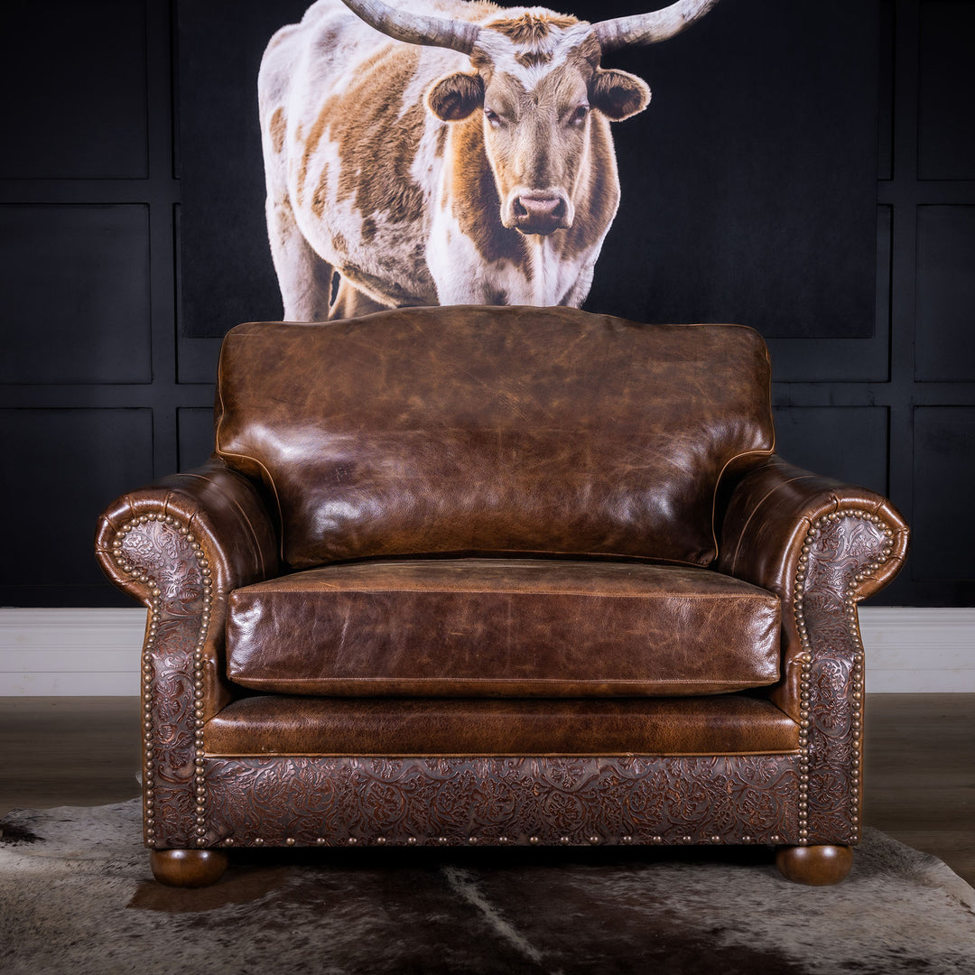 Chisum Leather Chair and Half