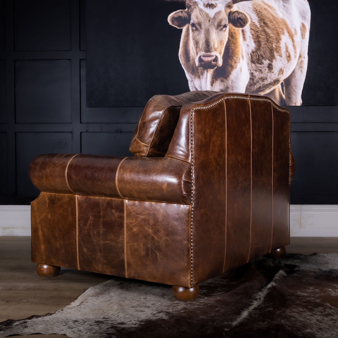 Chisum Leather Chair and Half