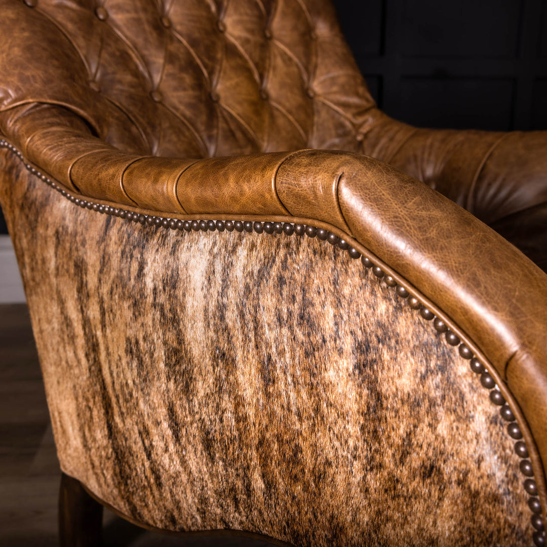 Cimarron Tufted Leather Chair