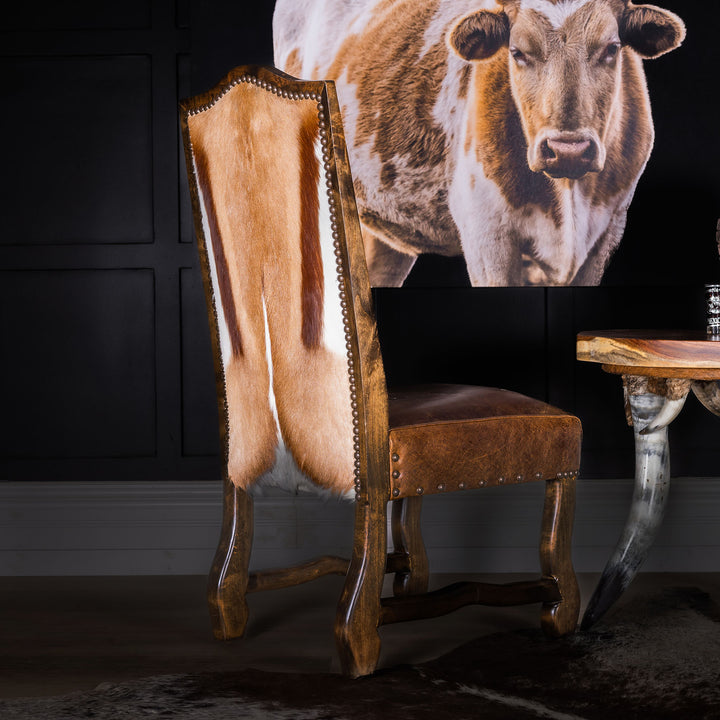 Clarkdale Tufted Leather Dining Chair