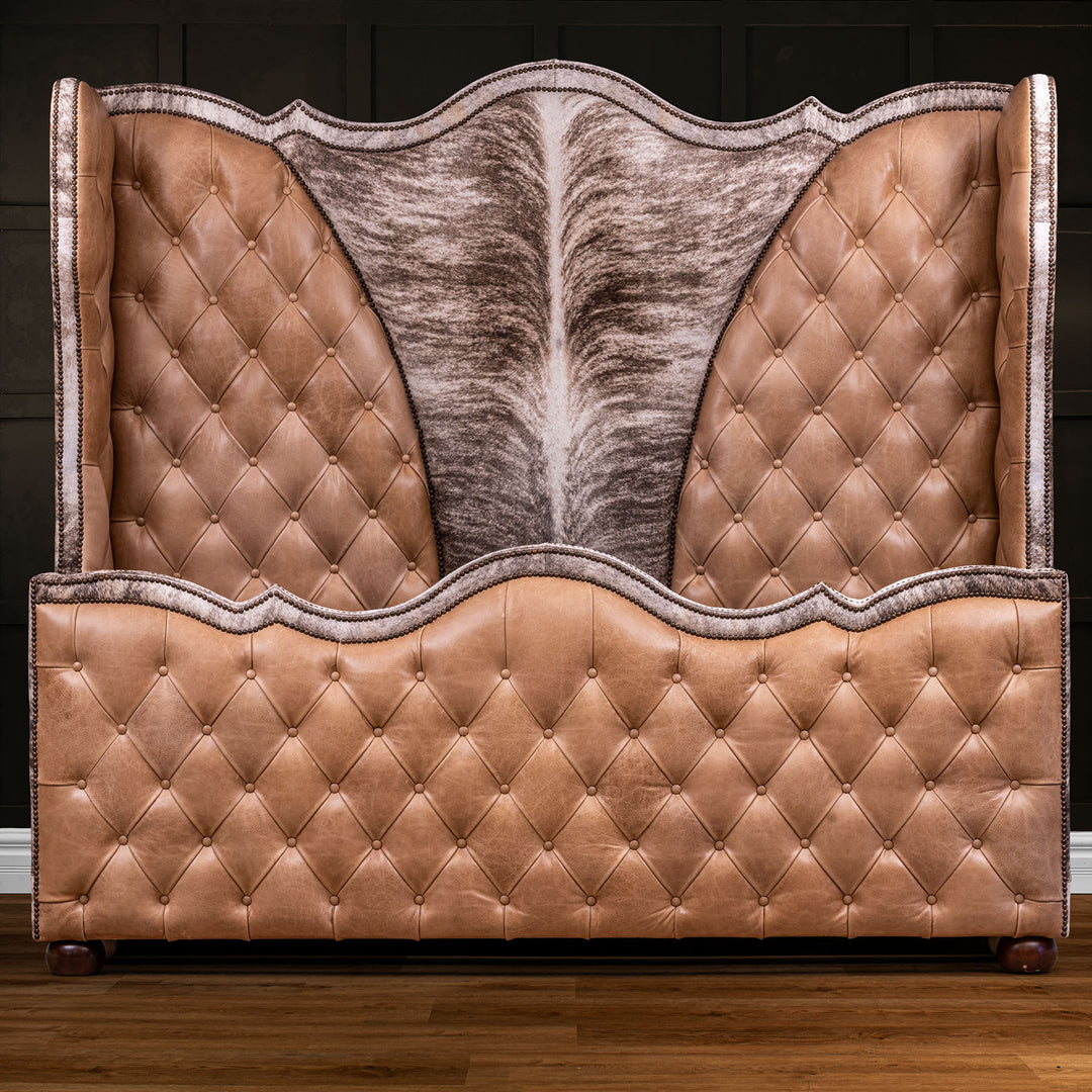 Clearmont Tufted Leather Bed