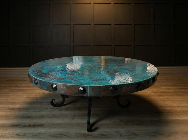 Copper Verde Round Coffee Table
