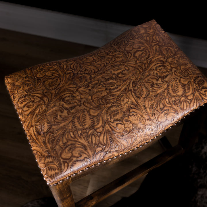 Cordes Leather Saddle Stool