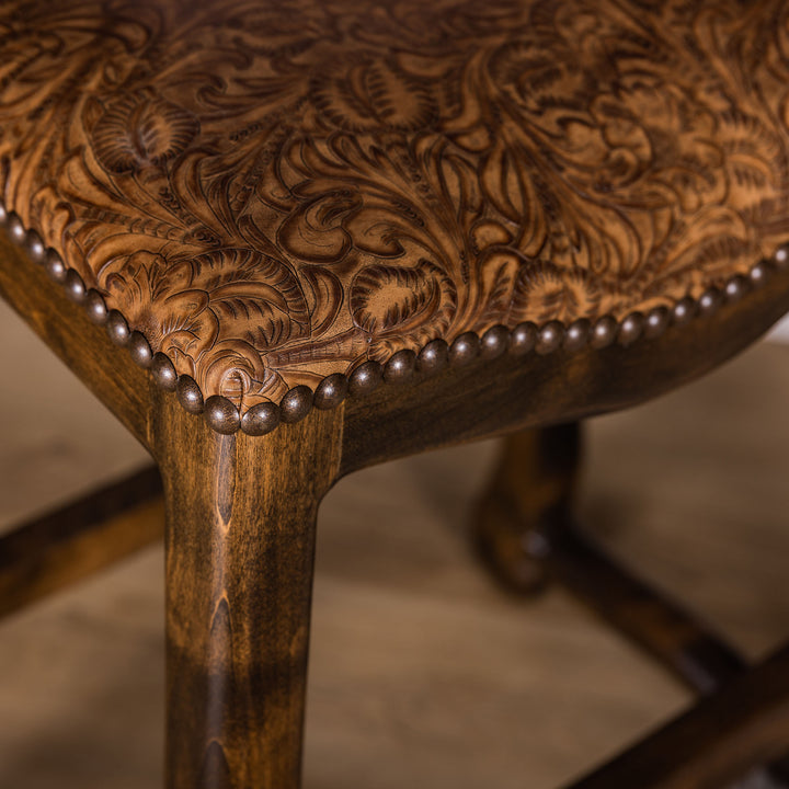 Cordes Leather Saddle Stool