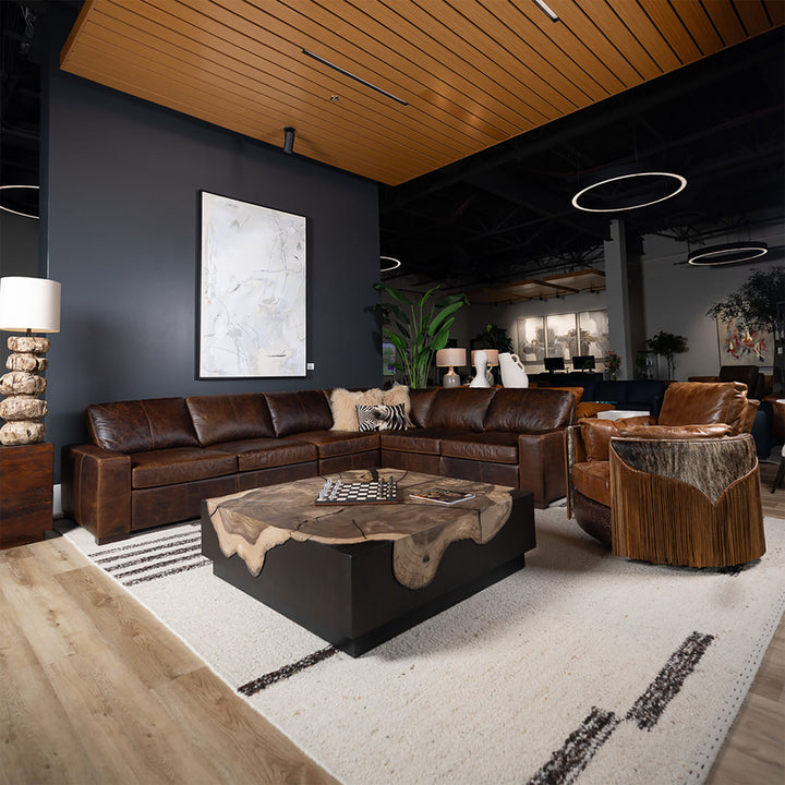 Houston Snug Leather Swivel Recliner
