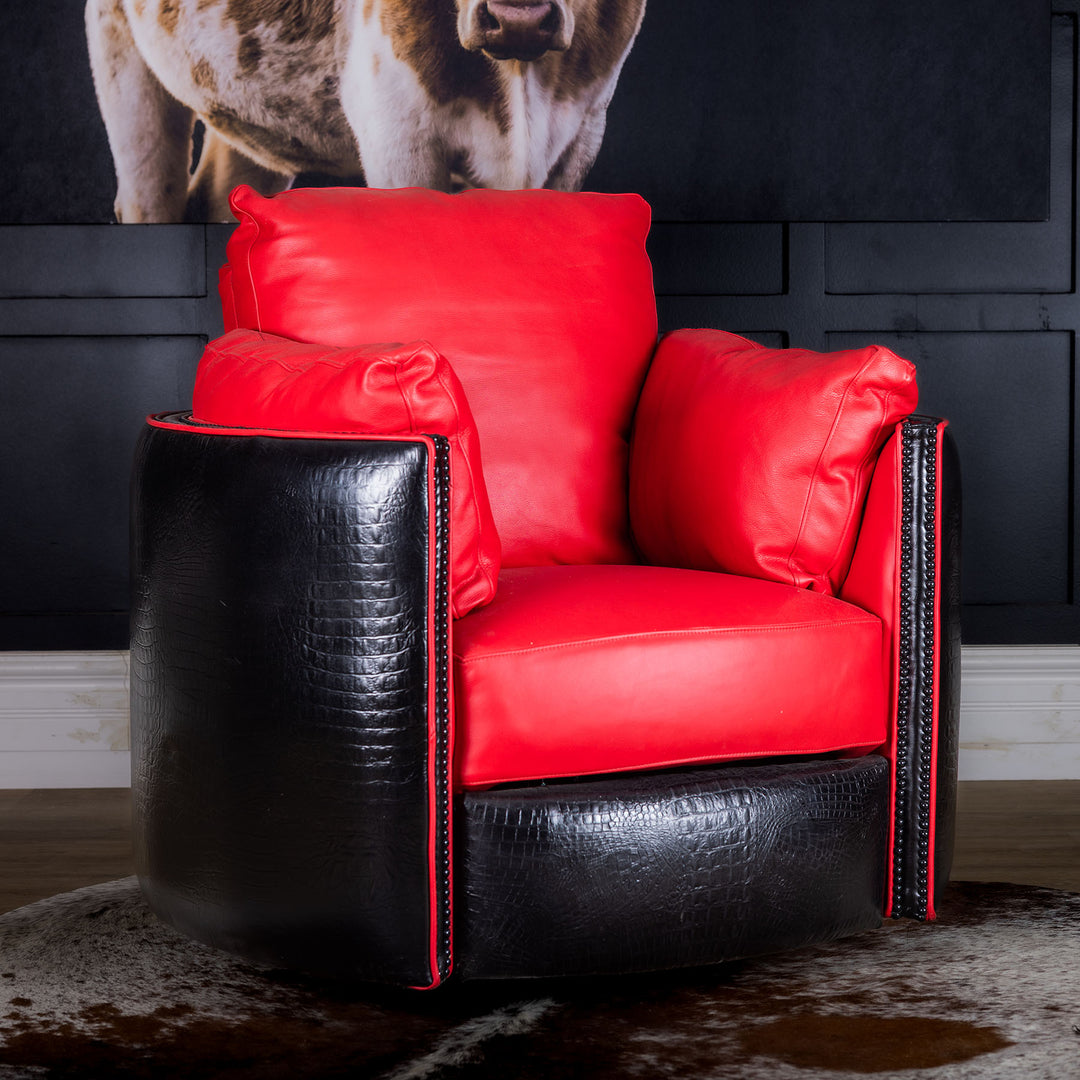 Deadpool Snug Leather Swivel Recliner