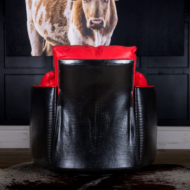 Deadpool Snug Leather Swivel Recliner
