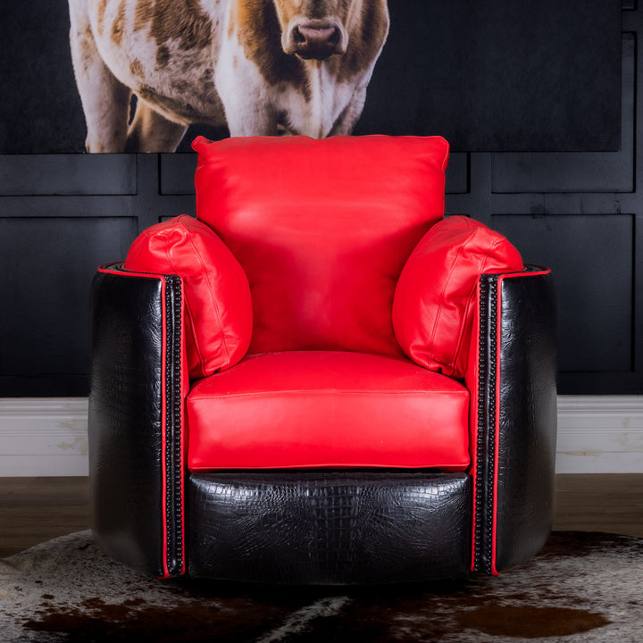 Deadpool Snug Leather Swivel Recliner