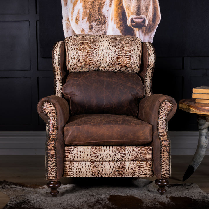 Desert Ranch Western Leather Recliner