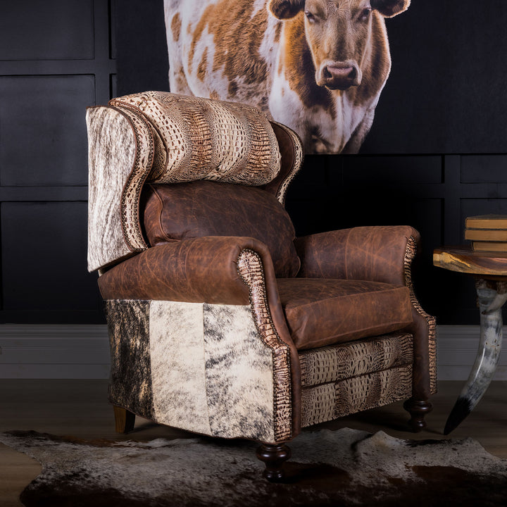 Desert Ranch Western Leather Recliner