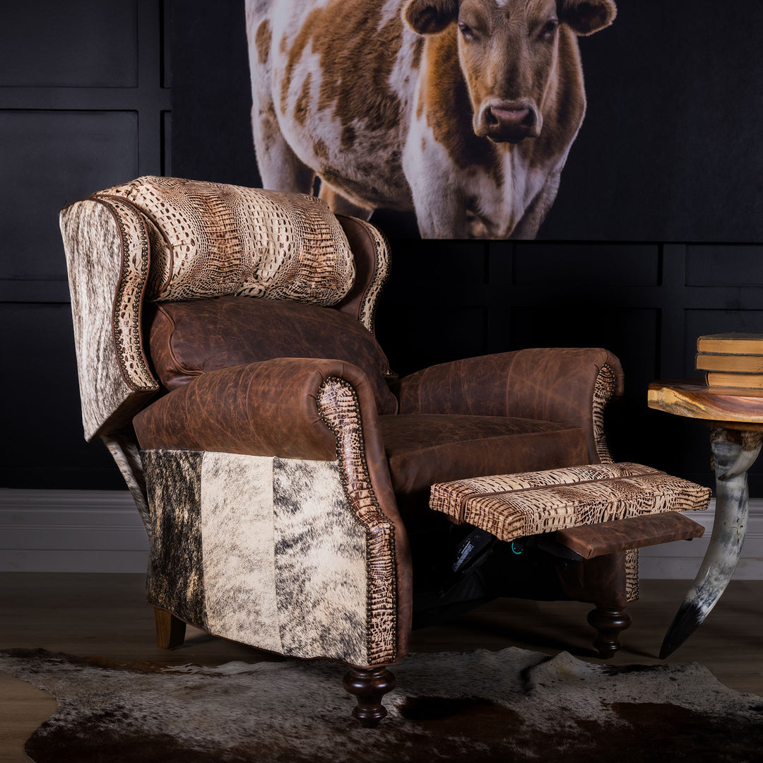Desert Ranch Western Leather Recliner