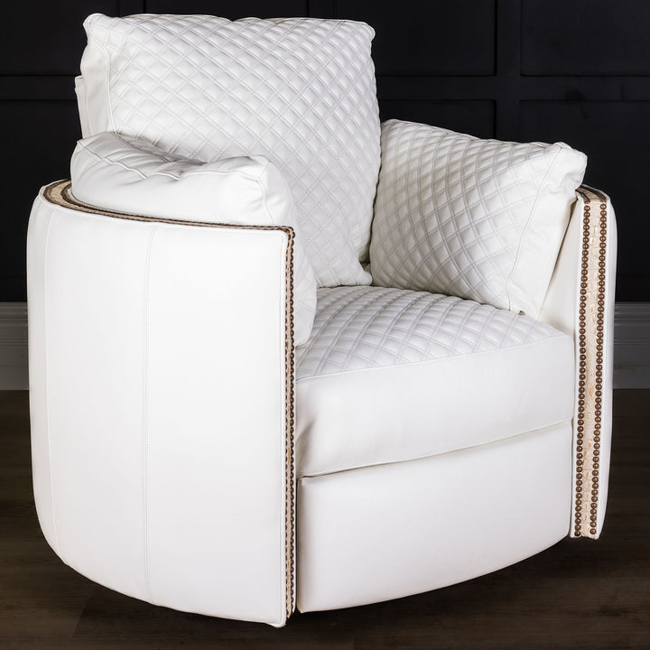 Eastpoint Snug Leather Swivel Recliner