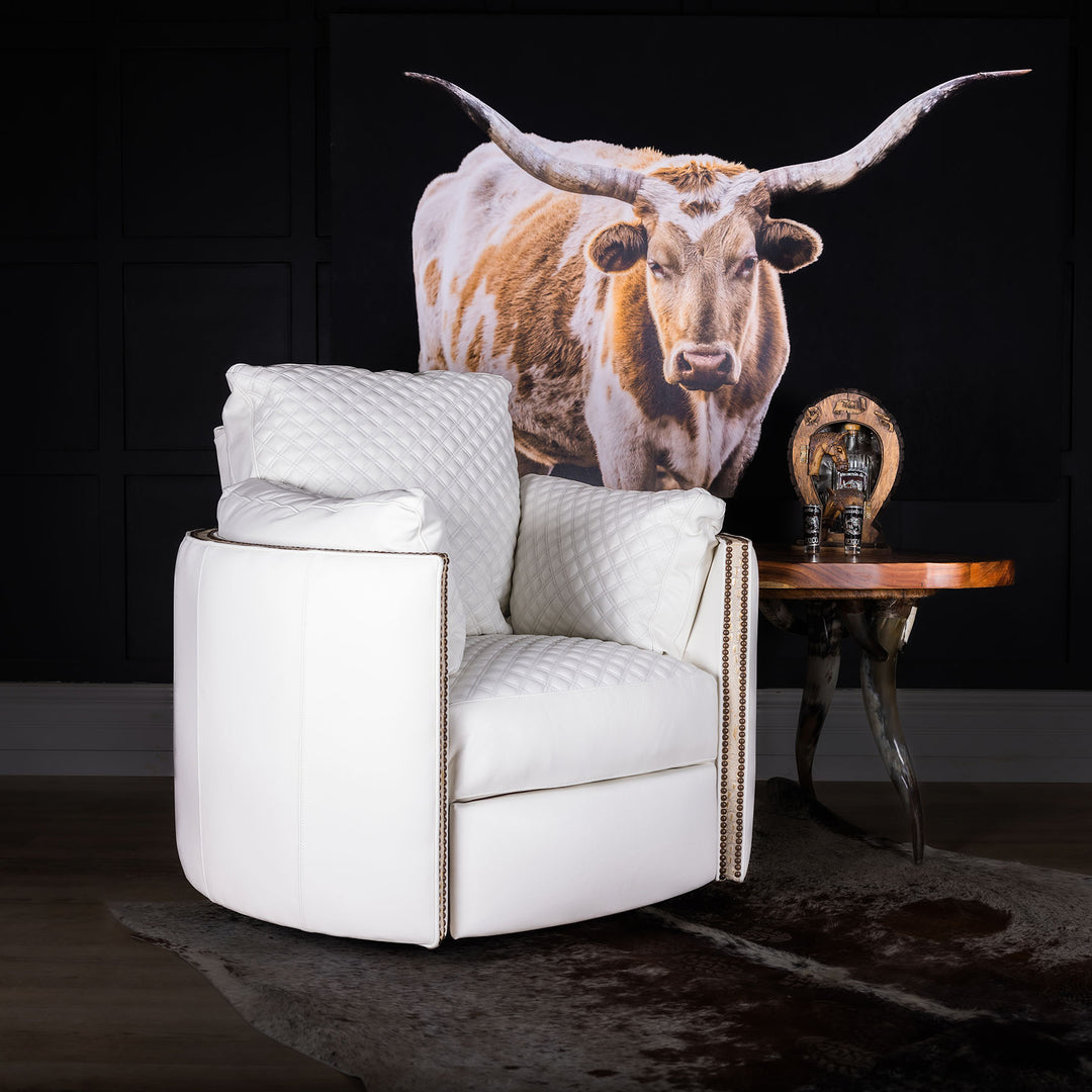 Eastpoint Snug Leather Swivel Recliner