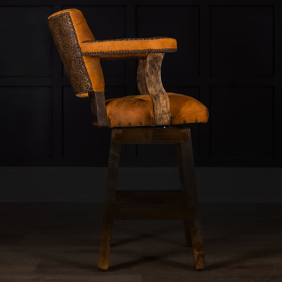 Falcon Leather Barstool