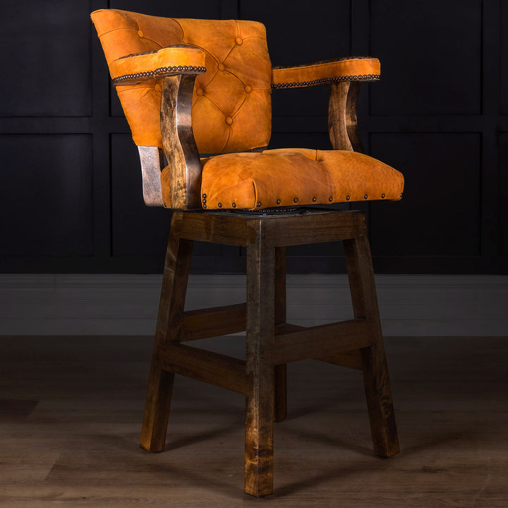 Falcon Leather Barstool