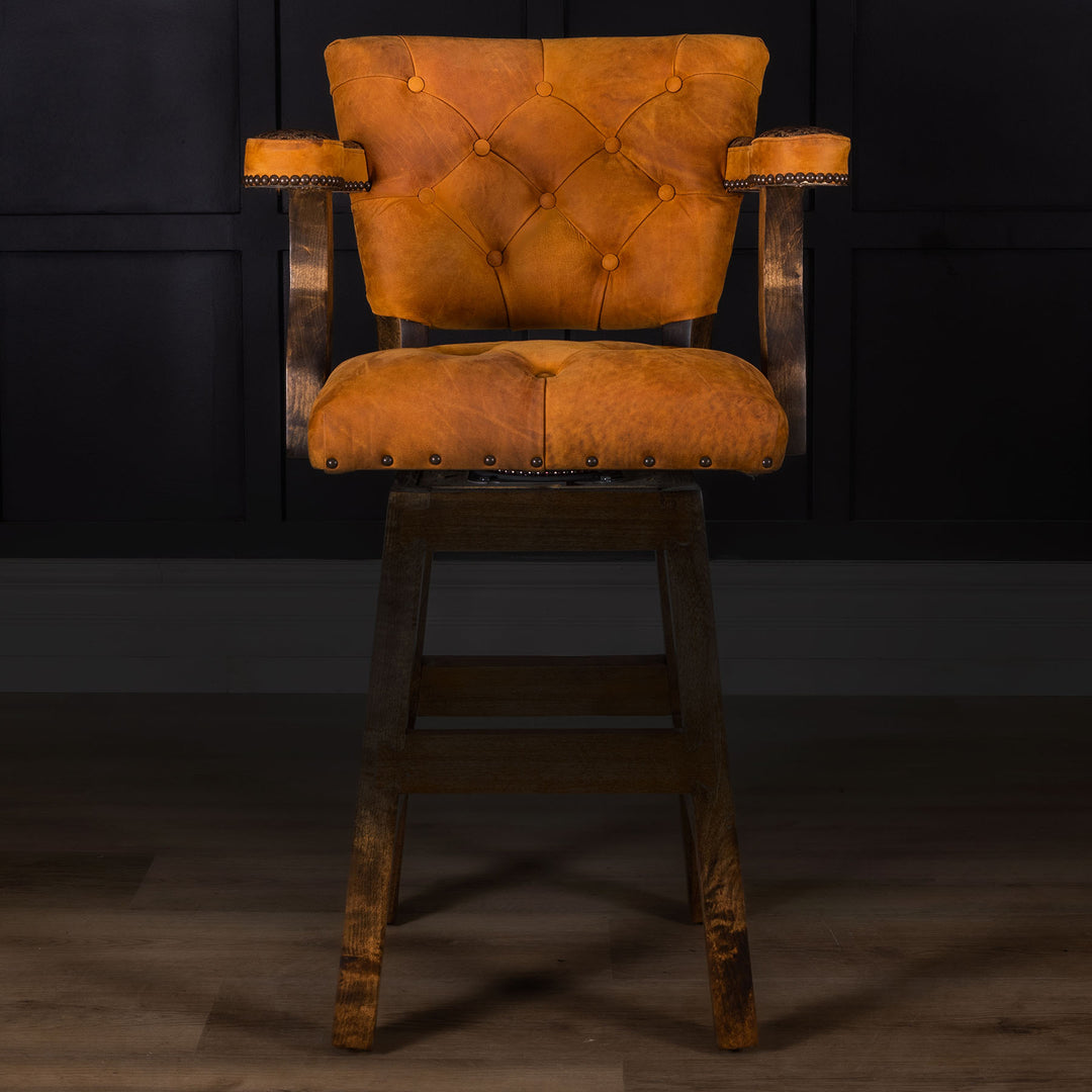 Falcon Leather Barstool
