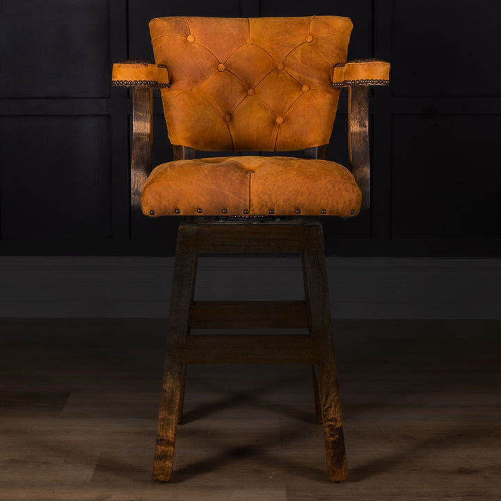 Falcon Leather Barstool