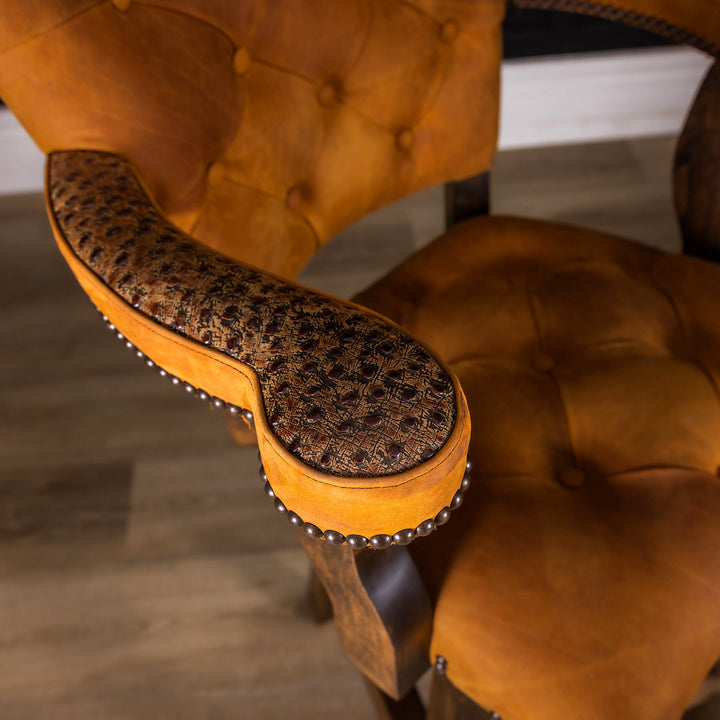 Falcon Leather Barstool