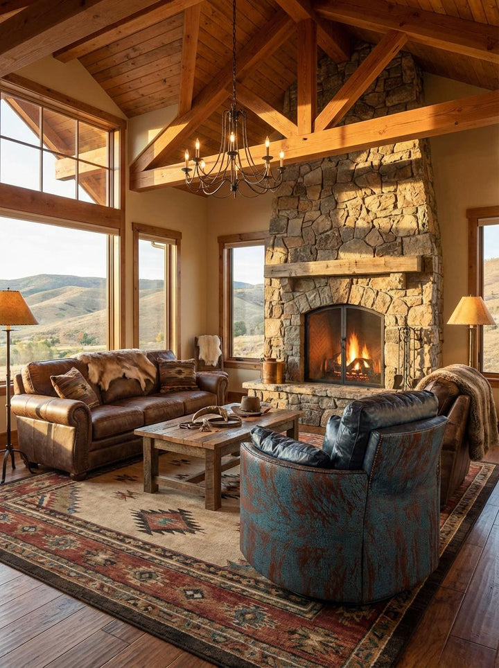 Glendo Snug Leather Swivel Recliner